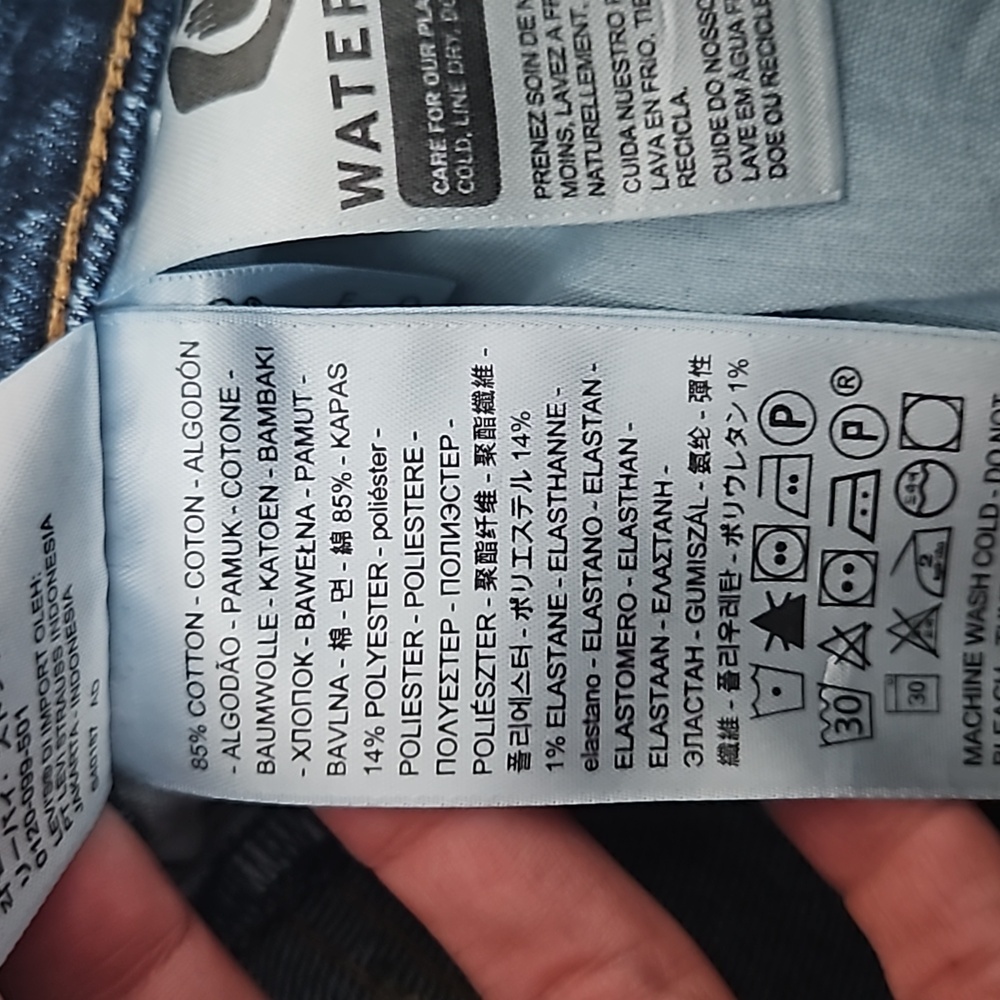 Levi's Women's Mid Blue Straight-Leg Jeans - Picture 6 of 7